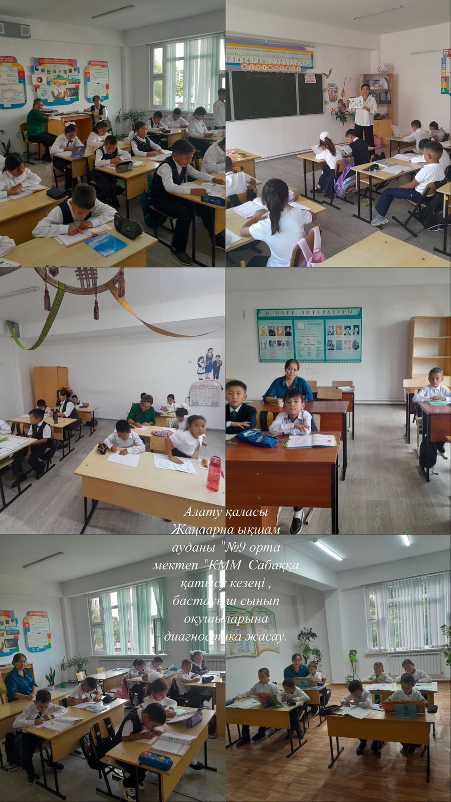 Бастауыш сынып оқушыларына диагностика жасау